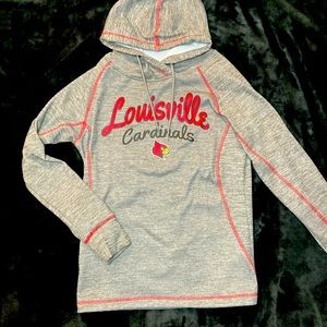 Grey Louisville Cardinals hoodie mens small